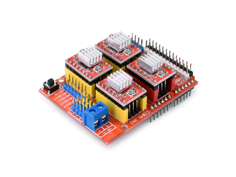 Arduino Uno CNC v3 Board + 4 x A4988 Motor Driver - Image 1